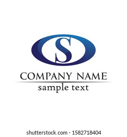 Business corporate letter S logo design vector