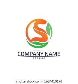 Business corporate letter S logo design vector