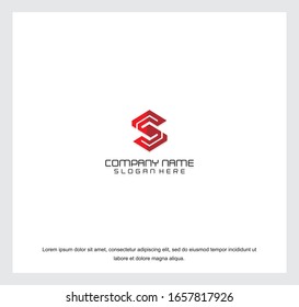 Business corporate letter S logo design template. Simple and clean flat design of letter S logo vector template.