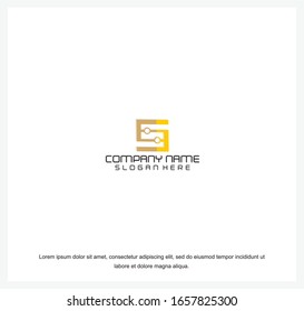 Business corporate letter S logo design template. Simple and clean flat design of letter S logo vector template. 