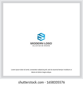 Business corporate letter S logo design template. Simple and clean flat design of letter S logo vector template. Letter S logo for business .