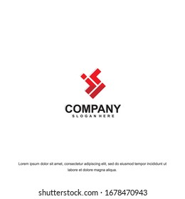 Business corporate letter S logo design template. Simple and clean flat design of letter S logo vector template. Letter S logo for business