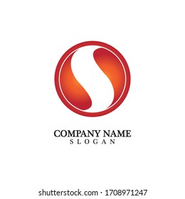 Business corporate letter S logo design vector.