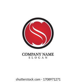 Business corporate letter S logo design vector.