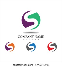 Business corporate letter S logo design vector