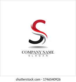 Business corporate letter S logo design vector