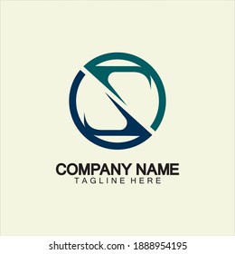 Business corporate letter S logo design vector.