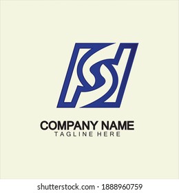 Business corporate letter S logo design vector.