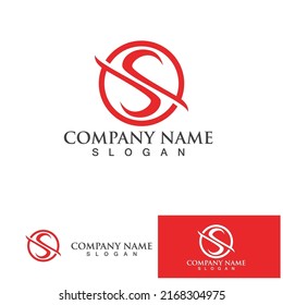 Business corporate letter S logo design vector.