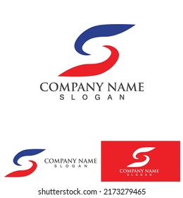 Business corporate letter S logo design vector.