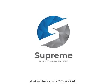 Business corporate letter S logo design vector. Colorful letter S logo vector template. Letter S logo for technology.