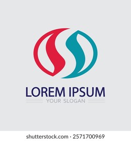 Business corporate letter S logo design vector.