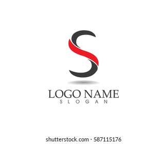 Business corporate letter S logo design vector