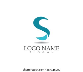 Business corporate letter S logo design vector