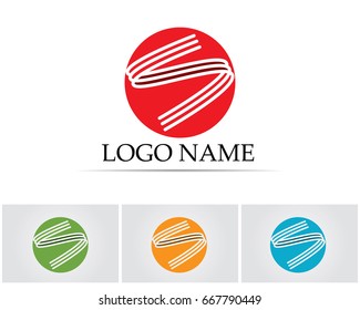 Business corporate letter S logo design vector
