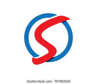 Business corporate letter S logo design vector
