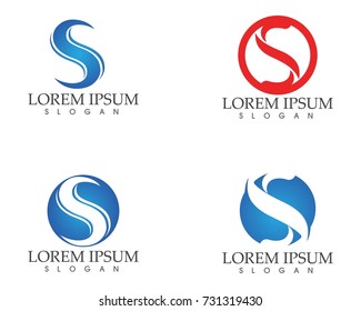 Business corporate letter S logo design vector
