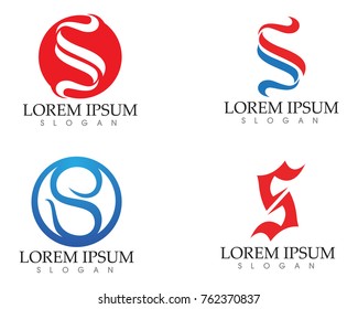 Business corporate letter S logo design vector
