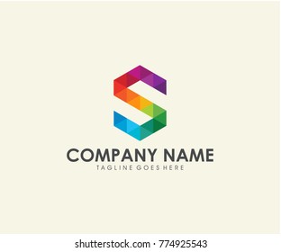 Business corporate letter S logo design vector. Colorful letter S logo vector template. Letter S logo for technology. eps 10