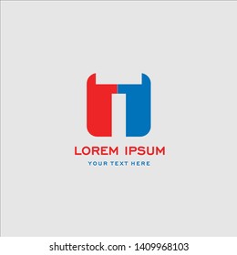 Business corporate letter T logo design vector. Simple and clean flat design of letter T logo vector template. 