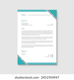 Business and corporate letterhead design template