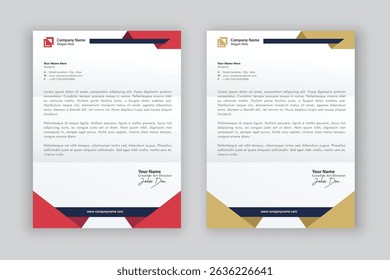 business corporate letterhead design template	