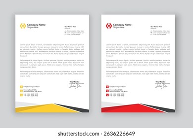 business corporate letterhead design template	