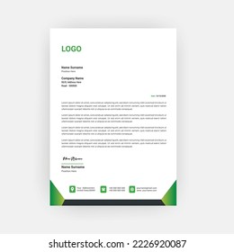 Business corporate Letterhead Template Design