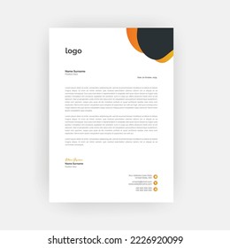 Business corporate Letterhead Template Design