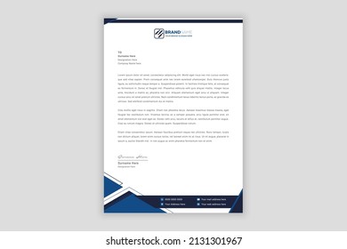 Business corporate modern letterhead design template