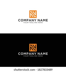 Business corporate N letter logo design vector