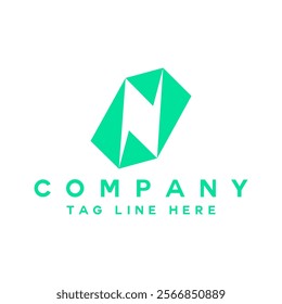 Business corporate N letter logo