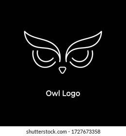 Business corporate owl logo design vector. Wise logo vector template.