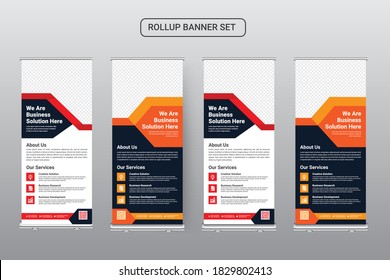 Business Corporate Roll Up Banner Template