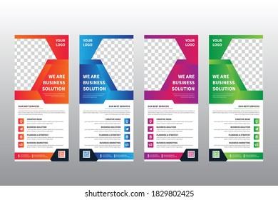 Business Corporate Roll Up Banner Template