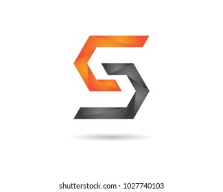Business corporate S letter logo design vector