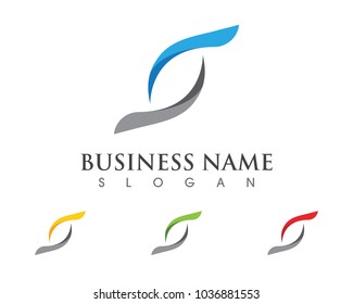 Business corporate S letter logo design vector