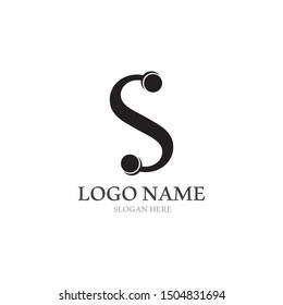 Business corporate S letter logo design vector