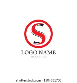 S Logo Vector Line Template Fonts Stock Vector (Royalty Free) 1309575106