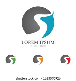 Business corporate S letter logo design vector