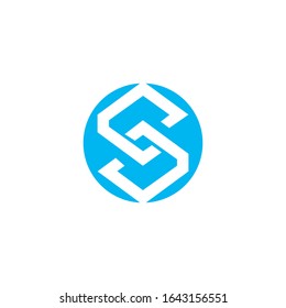 Business corporate S letter logo design vector