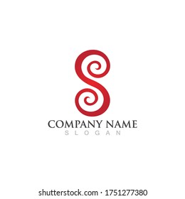 Business corporate S letter logo design vector