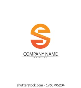 Business corporate S letter logo design vector