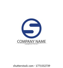 Business corporate S letter logo design vector