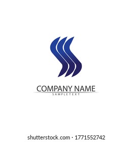 Business corporate S letter logo design vector