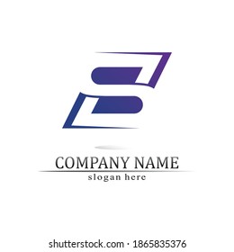 Business corporate S letter logo design vector