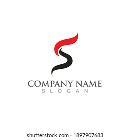 Business corporate S letter logo design vector