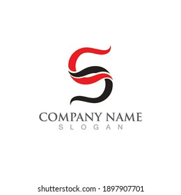 Business corporate S letter logo design vector