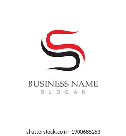 Business corporate S letter logo design vector