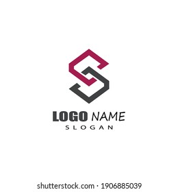 Business corporate S letter logo design vector